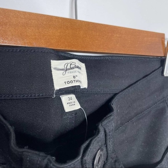 J. Crew 8" stretchy toothpick jean in true black size 24 - Picture 6 of 8